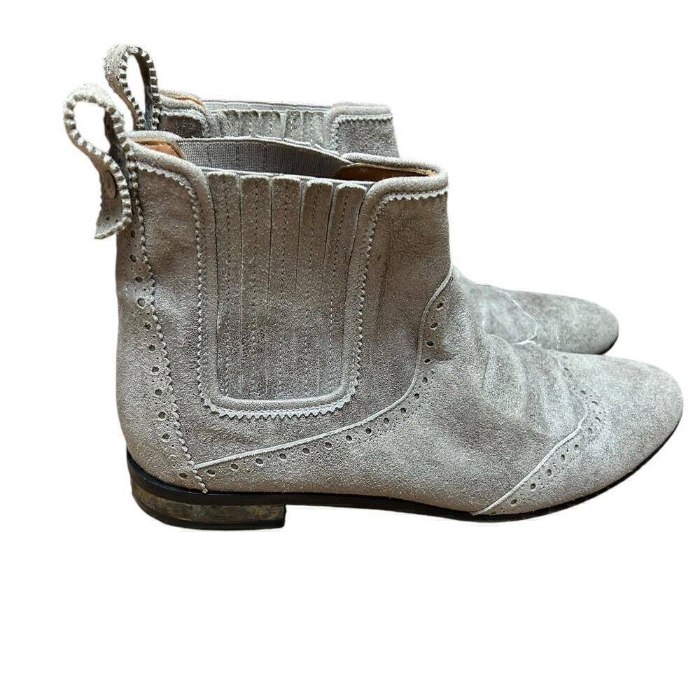 RARE Golden Goose Deluxe Virginia Suede Metallic Bootie - 40 / Fits 8.5